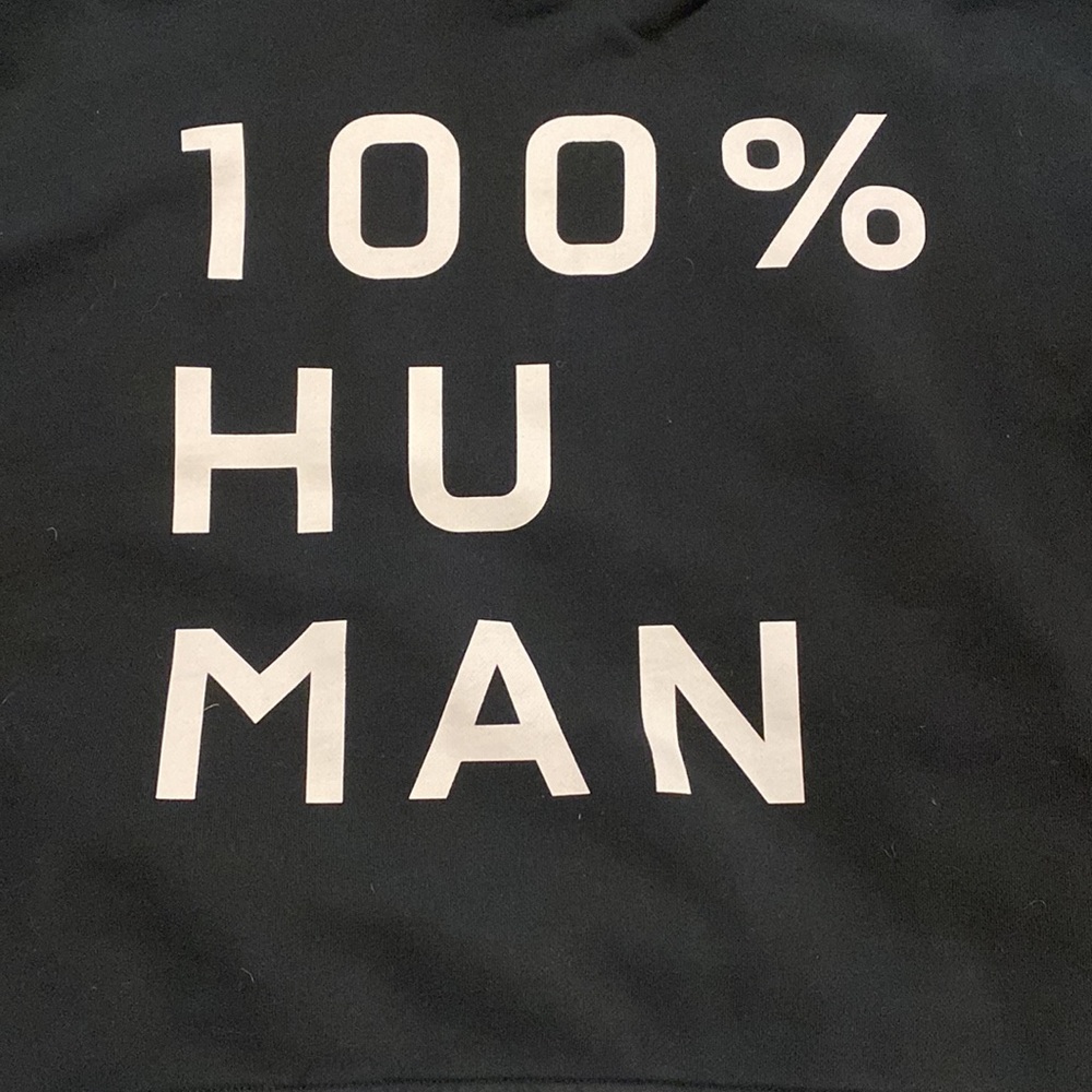 Black cropped hoodie - Picture 3 of 3